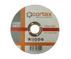 Metalo pjovimo diskas CORTEX, 125 x 1,0 x 22 mm, nerūdijančiam plienui