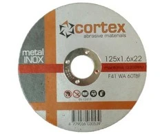 Metalo pjovimo diskas CORTEX, 125 x 1,6 x 22 mm, nerūdijančiam plienui