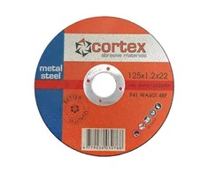 Metalo pjovimo diskas CORTEX BQ, 125 x 1,2 x 22 mm, plienui