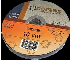 Metalo pjovimo diskas CORTEX Perfect, 125 x 1,0 x 22,2 mm, nerūdijančiam plienui