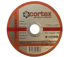 Metalo pjovimo diskas CORTEX Perfect, 125 x 1,0 x 22,2 mm, nerūdijančiam plienui