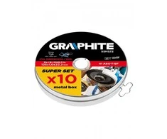 Graphite Topex Pjovimo diskas metalui 125x1,0x22,2mm, 41 A60-T-BF, INOx 10vnt. 55H572
