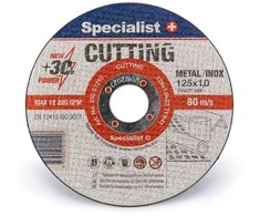 Metalo pjovimo diskas SPECIALIST+ Cutting, 125 x 1,0 x 22 mm