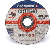 Metalo pjovimo diskas SPECIALIST+ Cutting, 125 x 1,2 x 22 mm