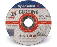 Metalo pjovimo diskas SPECIALIST+ Cutting, 125 x 1,2 x 22 mm