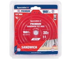 Metalo pjovimo diskas SPECIALIST+ Premium, 160 x 1,8 x 20 mm, 30 dantų, 0°, TCT