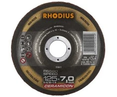 Grąžtas Rhodius Metalo šlif. diskas SPEED 125x7x22,23 mm