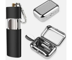 Metalux KIŠENINĖ PELENINĖ 2 Vnt., BEKVAPI, KELIONĖ, METALINĖ, UŽDARYTA