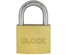 Metro Pakabinama spyna Qlock 48/26/Ø7.3mm/3 rakt. žalvario