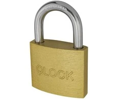 Metro Pakabinama spyna Qlock 48/26/Ø7.3mm/3 rakt. žalvario