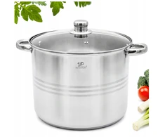 Meyerhoff 10L puodas su matavimo puodeliu ir dangteliu sriuboms, nerūdijantis plienas, dujoms, indukcinis, 26 cm