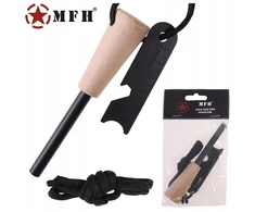 Mfh Essential magnezinis titnagas su medine rankena ir virvele