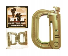 Mfh Grimlock Molle karabinkai, 2 vnt., coyote tan, Abs, taktiniai