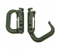 MFH MOLLE karabinas, plastikinis, žalias, 2vnt