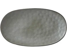 Mica Decorations Lėkštė Tabo 31x18xH3cm keraminė/pilka