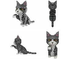 Midex CAT 3D KONSTRUKCINIAI BLOKAI KATĖS FIGŪLĖS SUAUGUSIEMS VAIKAMS 1250EL