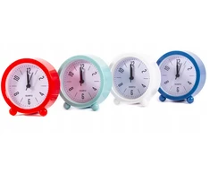 Midex ELEGANCKI ZEGAR Z BUDZIKIEM 11cm RÓŻNE KOLORY