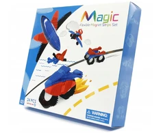 Midex LANKSČIŲ MAGNETINIŲ 3D BLOKŲ RINKINYS 24 vnt.