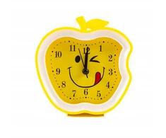 Midex ZEGAR Z BUDZIKIEM JABŁKO EMOJI Różne Wzory