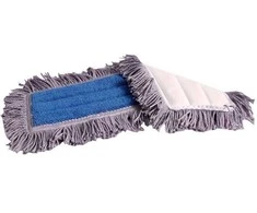 Mikropluošto šluostė grindų šepečiui Dan Mop Velcro 60cm mėlyna