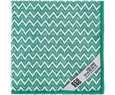 Mikropluošto šluostė Zig-Zag Eco Ego 20x20x25cm žalia/balta
