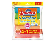 Mikropluošto šluostės SPONTEX XXL 4+1 vnt.