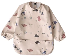 MilaBaby Guminė prijuostė su rankovėmis ir Pocket Premium 6M+