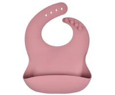 Milababy Lankstus silikoninis seilinukas su dubeniu, seilinukas su kišene, minkštas vanduo