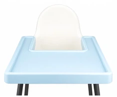 Milababy Pilnas silikoninis kilimėlis, priderintas prie Ikea Antilop Sky Mėlyna kėdės
