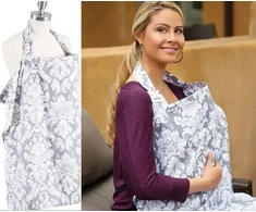 Milababy Standintas šėrimo šalikas su langu, bambukiniu užvalkalu, vytiniu
