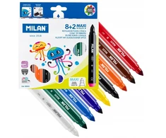 Milan storų spalvotų flomasterių rinkinys vaikams, 10 vnt.