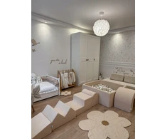 Mimii Suchy basen 110x110x40 smėlio spalva bez piłek