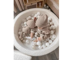 Mimii Suchy basen 110x30 Boucle Baltas 400 piłek: balta,perłowe,smėlio sp.