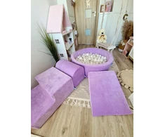 Mimii Suchy basen 130x30 Velvet Soft Violetinis bez piłek
