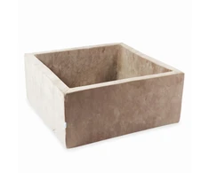 Mimii Suchy basen 90x90x40 Velvet Soft Ciemny Kreminis bez piłek