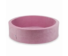 Mimii SUCHY BASEN bez piłek KOJEC vaikams 110x30cm Velvet Soft Różówyokrągły