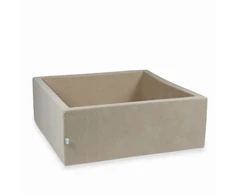 Mimii SUCHY BASEN bez piłek KOJEC vaikams 110x110x40cm Soft Kreminis kwadrat
