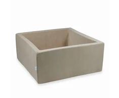Mimii SUCHY BASEN bez piłek KOJEC vaikams 90x90x40cm Soft Kreminis kwadrat