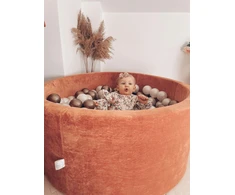 Mimii SUCHY BASEN bez piłek KOJEC vaikams 90x40cm Soft Canyon Clay apvalus