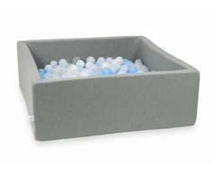 Mimii SUCHY BASEN KOJEC vaikams 110x110x40cm Pilka 600 piłek kwadrat