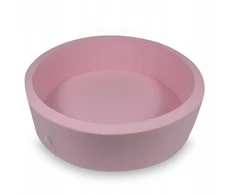 Mimii SUCHY BASEN KOJEC vaikams 110x30cm Pudrowy Róż apvalus bez piłek