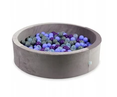 Mimii SUCHY BASEN KOJEC vaikams 110x30cm Velvet Lila 400 piłek apvalus