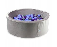 Mimii SUCHY BASEN KOJEC vaikams 110x40cm Velvet Lila 500 piłek apvalus