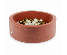 Mimii SUCHY BASEN KOJEC vaikams 90x30cm Soft Canyon Clay 200 piłek apvalus