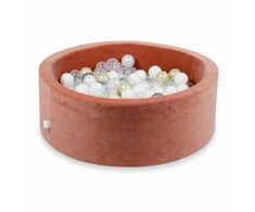Mimii SUCHY BASEN KOJEC vaikams 90x30cm Soft Canyon Clay 200 piłek apvalus
