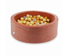 Mimii SUCHY BASEN KOJEC vaikams 90x30cm Soft Canyon Clay 200 piłek apvalus