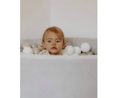 Mimii SUCHY BASEN KOJEC vaikams 90x40cm Soft Jasnoszary 300 piłek apvalus