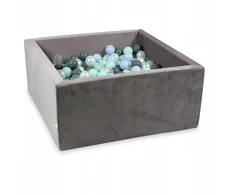 Mimii SUCHY BASEN KOJEC vaikams 90x90x40cm Velvet Lila 400 piłek kwadrat