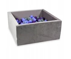 Mimii SUCHY BASEN KOJEC vaikams 90x90x40cm Velvet Lila 400 piłek kwadrat