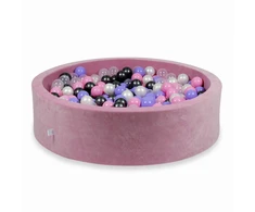 Mimii Suchy basen su piłeczkami Velvet Soft Rožinė
